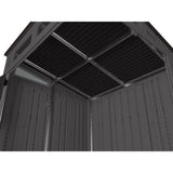 Suncast Modernist 6x5-ft Peppercorn/Black Storage Shed image 7