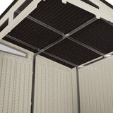 Suncast Modernist 7x7-ft Vanilla/Dove Grey Storage Shed image 7