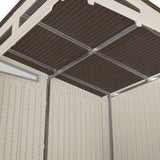 Suncast Modernist 7x7-ft Vanilla/Dove Grey Storage Shed image 8