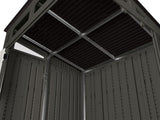 Suncast Modernist Outdoor Storage Shed, Grey, 6-ft x 5-ft image 4