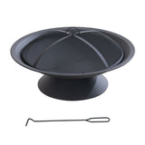 Sunjoy Genesee Round Fire Pit, Black image 2