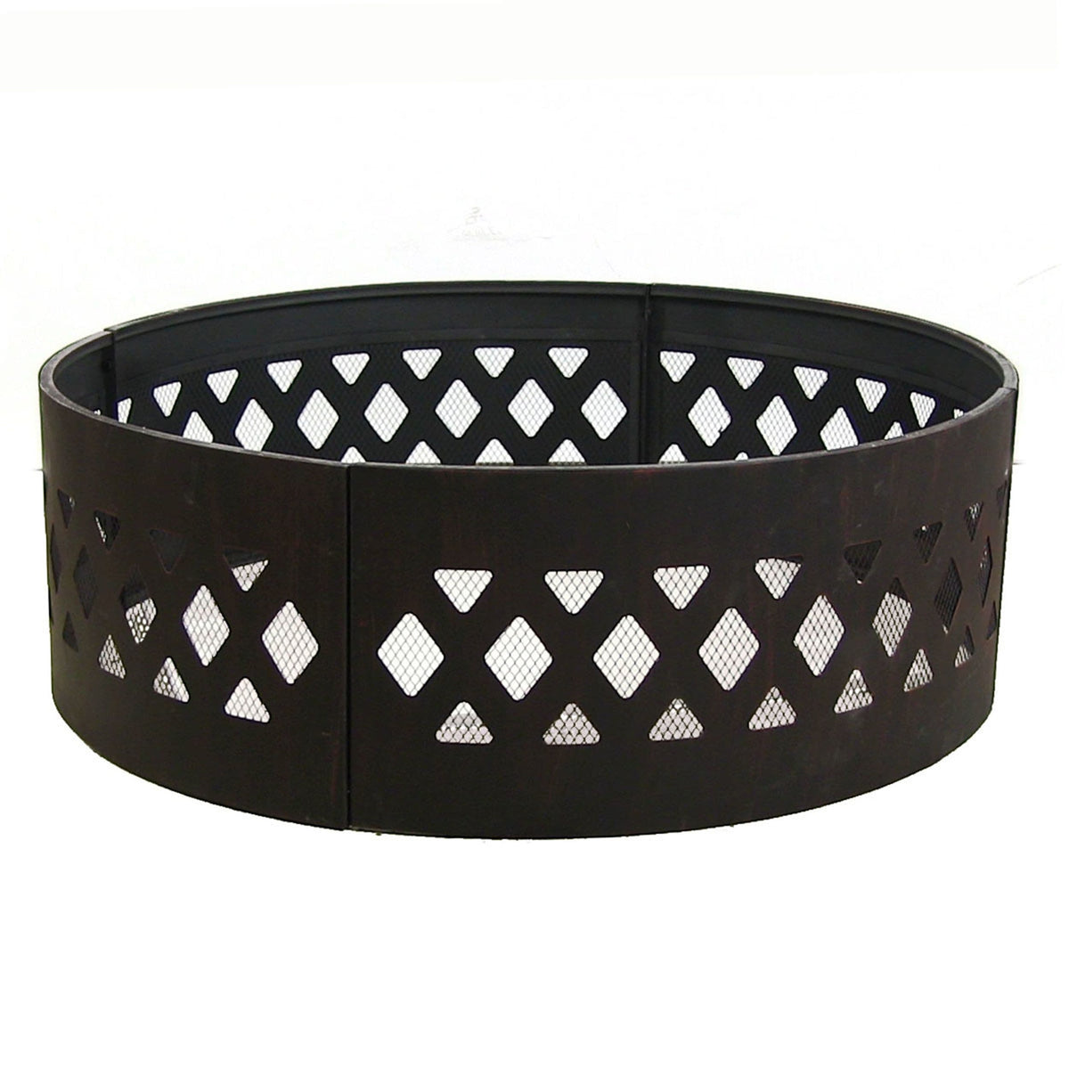 Sunnydaze Decor Cut Out Wood-Burning Fire Ring, 36-in