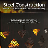 Sunnydaze Decor Cut Out Wood-Burning Fire Ring, 36-in image 4