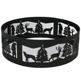 Sunnydaze Decor Forest Wilderness Fire Ring, 36-in