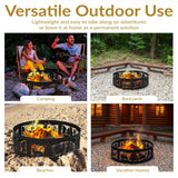Sunnydaze Decor Forest Wilderness Fire Ring, 36-in image 5