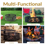 Sunnydaze Décor Heavy-Duty Steel Cut Out Campfire Ring, 36-in image 4
