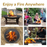 Sunnydaze Decor Replacement Fire Pit Bowl, Black, 32-in image 3