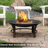 Sunnydaze Decor Replacement Fire Pit Bowl, Black, 32-in image 4