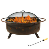 Sunnydaze Décor Steel Cosmic Fire Pit, Extra-Large, 42-in image 3