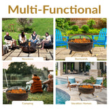 Sunnydaze Décor Steel Cosmic Fire Pit, Extra-Large, 42-in image 4