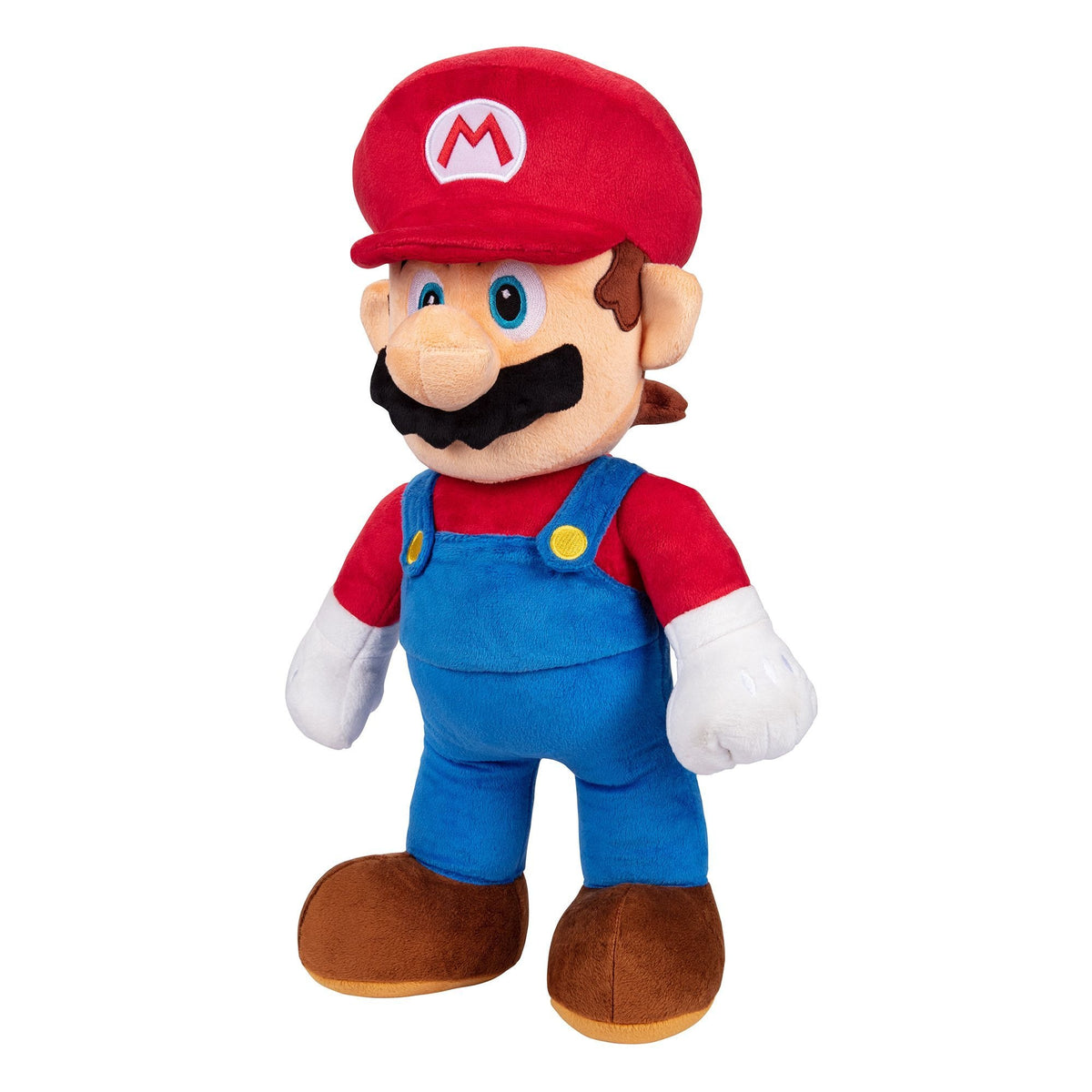 Super Mario Jumbo Basic Plush Mario, Red/Blue