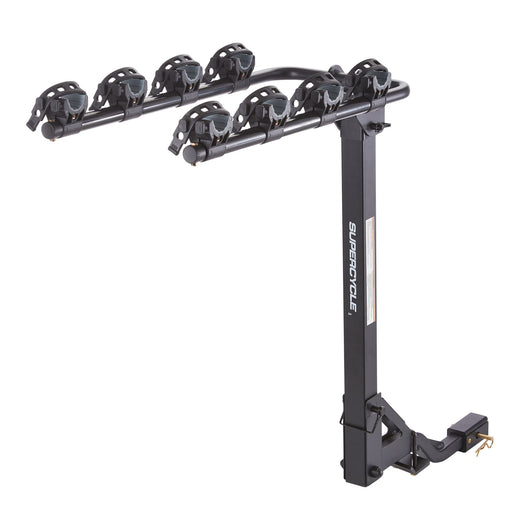 Supercycle Dual Arm Hitch Mounted Hanging Bike Carrier, 4-Bikes