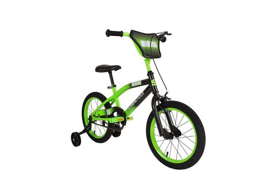 Supercycle Misfit Kids' Bike with Training Wheels, 16-in, Green