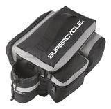 Supercycle Rack Top Bike Bag withAluminum Foil & Reflective Strip, 8L, Black