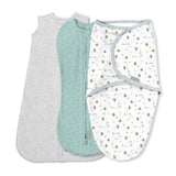 SwaddleMe Comfort Easy Change Swaddle, Little Bees, Small/Medium, 3-pk