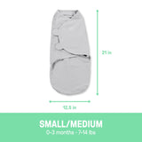 SwaddleMe Original Swaddle Adjustable Baby Wrap with Quick Change, Born Free, Size S/M, Ages 0-3m, 3-pk image 6