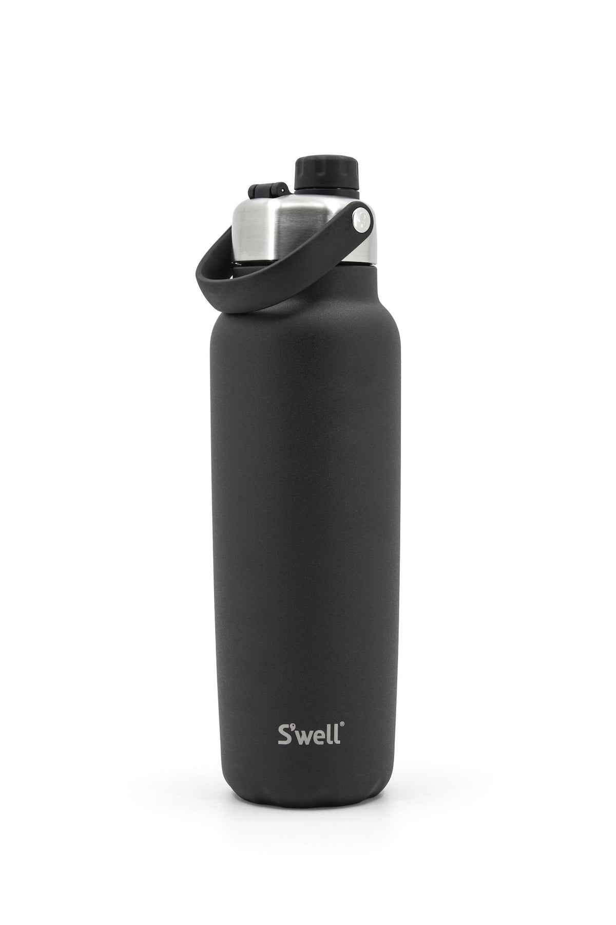 S'well Explorer Insulated Stainless Steel Hydration Bottle, 40-oz, Black, with Chug Lid, BPA Free
