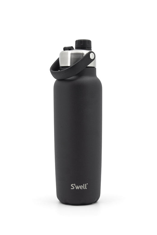 S'well Explorer Insulated Stainless Steel Hydration Bottle, 40-oz, Black, with Chug Lid, BPA Free