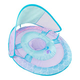 Swimways Baby Spring Pool/Water Float with Removable Sun Canopy, Mermaid Design, Ages 9-24m