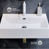 Swiss Madison Claire Rectangle Wall-Mount Bathroom Sink, 24-in image 3