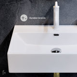 Swiss Madison Claire Rectangle Wall-Mount Bathroom Sink, 24-in image 4