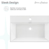 Swiss Madison Claire Rectangle Wall-Mount Bathroom Sink, 24-in image 5