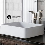 Swiss Madison Concorde Rectangle Ceramic Vessel Sink image 4