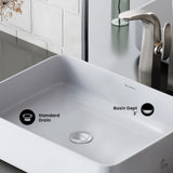 Swiss Madison Concorde Rectangle Ceramic Vessel Sink image 6