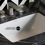 Swiss Madison Plaisir Rectangular Undermount Bathroom Sink, 21-in image 5
