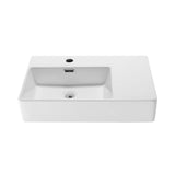 Swiss Madison St. Tropez Ceramic Wall Hung Sink with Left Side Faucet Mount, 24-in x 18-in image 2