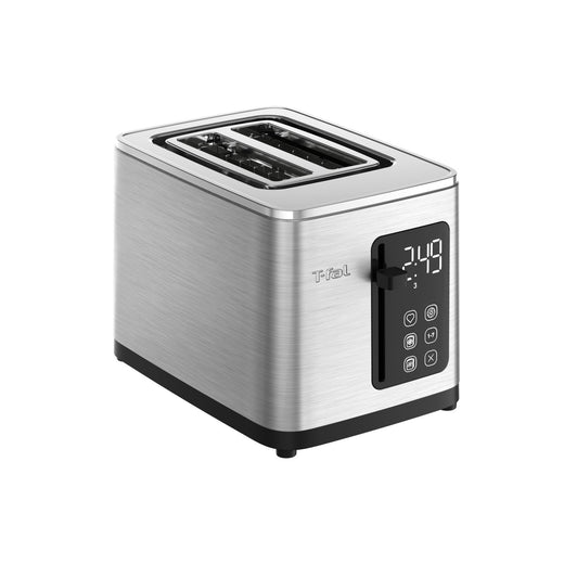 T-fal 2-Slice Stainless Steel Digital Toaster, Extra wide slots, 7 Browning levels