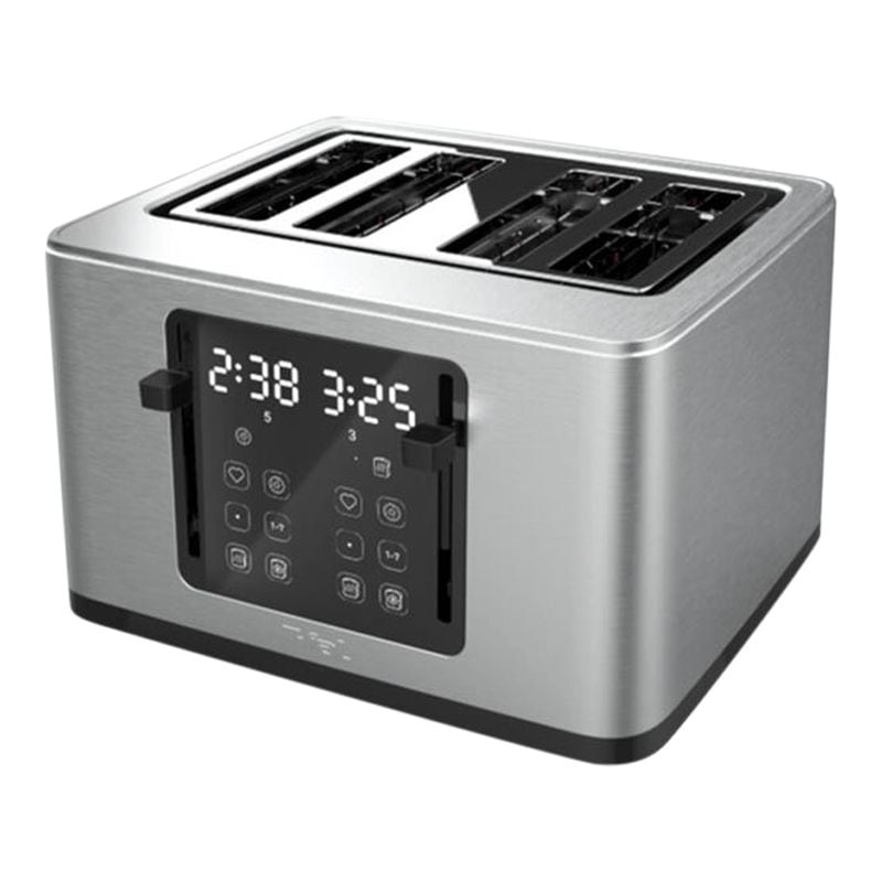 T-fal 4-Slice Stainless Steel Digital Toaster, Extra wide slots, 7 Browning levels