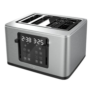 T-fal 4-Slice Stainless Steel Digital Toaster, Extra wide slots, 7 Browning levels