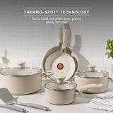 T-fal Beige 10-Piece Non-Stick Set, Beige image 4