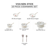 T-fal Beige 10-Piece Non-Stick Set, Beige image 7