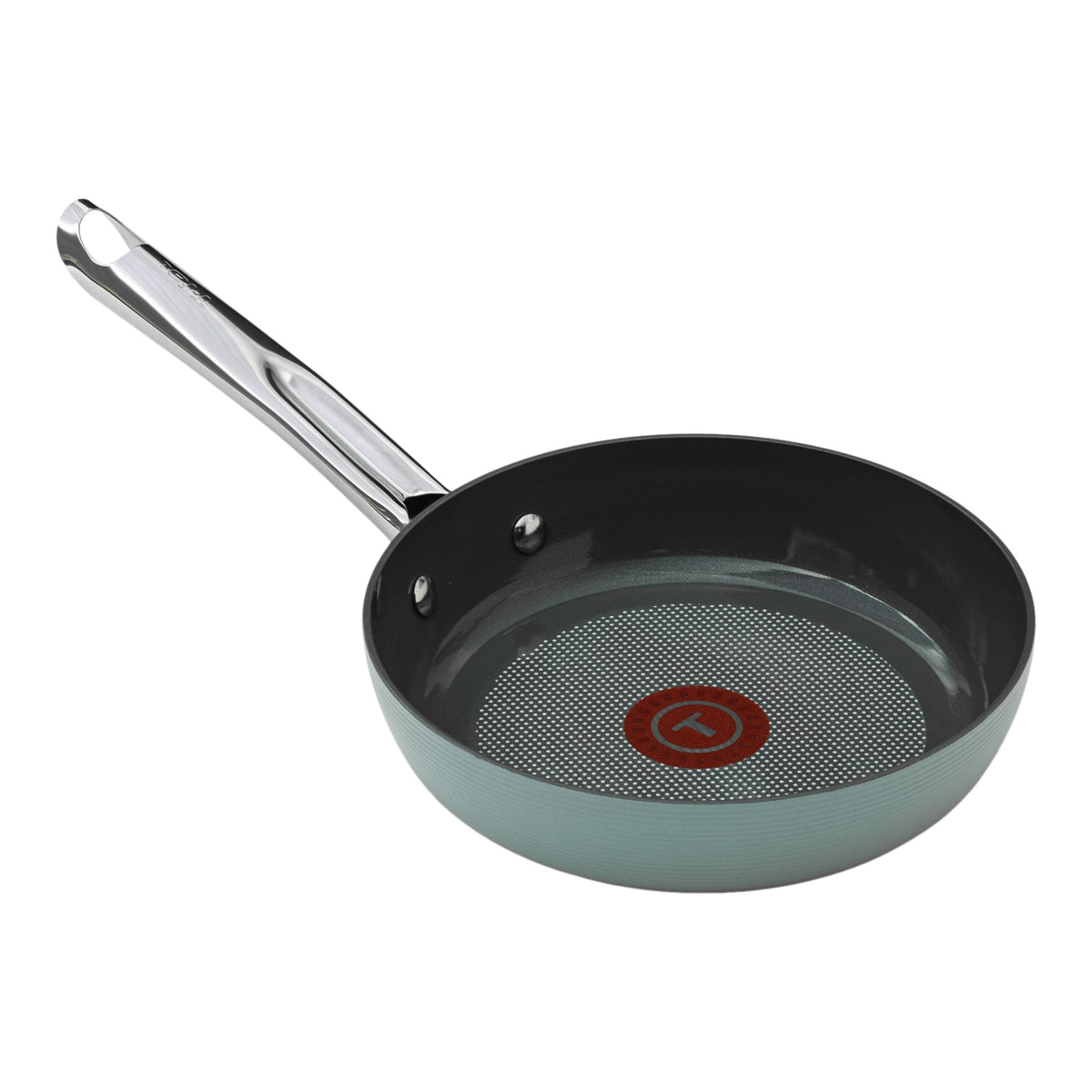 T-fal Ceramic Inspire, Non stick Frying Pan, Oven Safe, Thermo-Spot Heat Indicator, 8-in, Mint