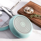 T-fal Ceramic Inspire, Non stick Frying Pan, Oven Safe, Thermo-Spot Heat Indicator, 8-in, Mint image 4