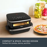 T-fal Easy Fry XL Surface Air Fryer, 10-in-1, Large Air Fryer, Super-Sized Cooking Surface, Compact Format, 4L / 4.2Qt, Black image 7