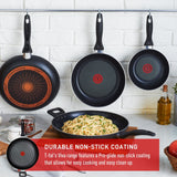 T-fal Giant Aluminum Non-Stick Frying Pan, Dishwasher & Oven Safe, Black, 13-in image 5