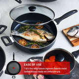 T-fal Giant Aluminum Non-Stick Frying Pan, Dishwasher & Oven Safe, Black, 13-in image 6