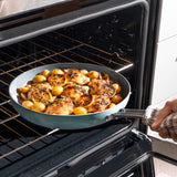 T-fal Inspire Ceramic Non-Stick 5qt Jumbo Cooker, Mint image 4