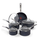 T-fal StoneShield 10-pc Cookware Set with DefenseShield Technology, 6-Multilayer Construction, Induction Safe