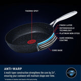 T-fal StoneShield 10-pc Cookware Set with DefenseShield Technology, 6-Multilayer Construction, Induction Safe image 7