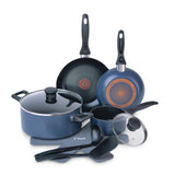 T-Fal Viva Aluminum Non-Stick Cookware Set, Blue, 10-pc image 2