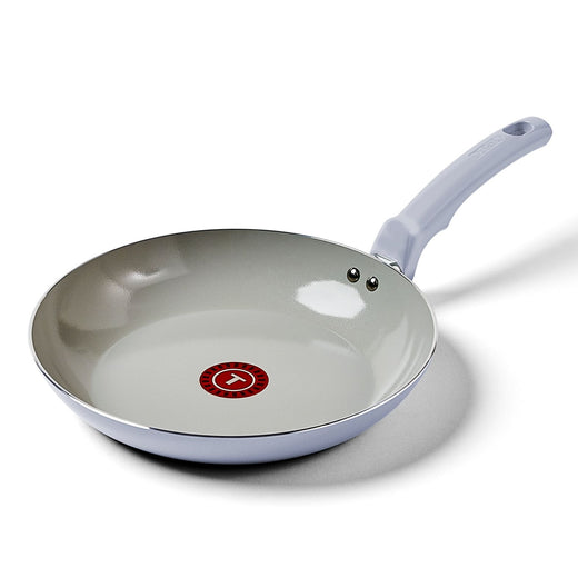 T-fal Viva Ceramic Refresh Non-Stick Frying Pan Set, Calm Blue, 20-cm & 26-cm, 2-pk
