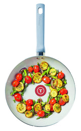 T-fal Viva Ceramic Refresh Non-Stick Frying Pan Set, Calm Blue, 20-cm & 26-cm, 2-pk image 4