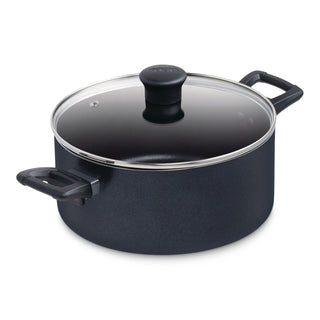 T-fal Viva Dutch Oven, Non-Stick, Dishwasher & Oven Safe, Black, 5-qt