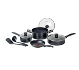 T-fal Viva Non-Stick Cookware Set, Black, 9-pc image 2