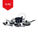 T-fal Viva Non-Stick Cookware Set, Black, 9-pc image 3