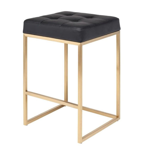 Take Me Home Black Stainless Steel Pipe Counter Stool